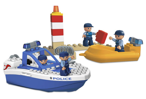 Lego - Duplo - LegoVille : Barco de policía (Lego 4861a))