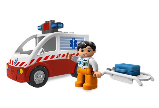 Lego - Duplo - LegoVille : Ambulancia (Lego 4979a))