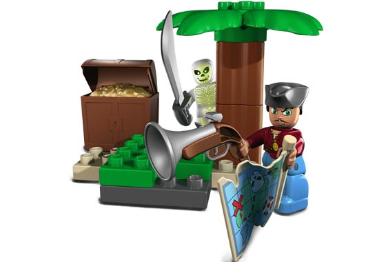 Lego - Duplo - Piratas : La búsqueda del tesoro (Lego 7883a))