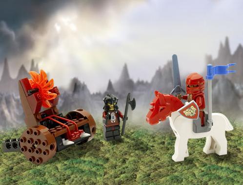 Lego - Knights Kingdom : Catapulta de Bolas de Fuego (Lego 8873a))