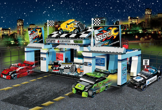 Lego - Racers : Tiny Turbos - Tuner Garage (Lego 8681a))