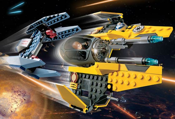 Lego - Star Wars : Jedi Starfighter y Vulture Droid (Lego 7256a))
