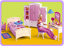 Barbie - Complementos : Dormitorio de Moda (Mattel 67552))
