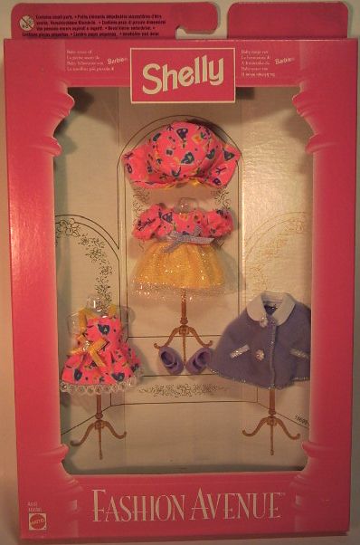 Barbie - Shelly : Moda Shelly Fashion : Bright Pink and Lavendar (Mattel 16696_16699))