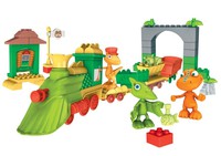 Mega Bloks - Todos a bordo del tren Dinosaurio (Mega Bloks 7406)