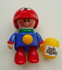 Tolo - Piloto carreras casco rojo (Tolo 89723B)