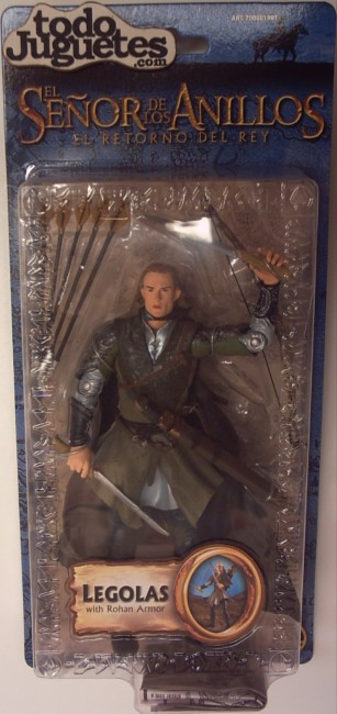 El Señor de los Anillos - El Retorno del Rey : Legolas with Rohan Armor (Toy Biz 1991Ga))