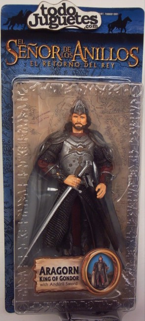 El Señor de los Anillos - El Retorno del Rey : Aragorn King of Gondor (Toy Biz 1991Ha))