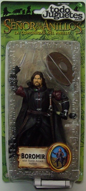 El Señor de los Anillos - La Comunidad del Anillo : Boromir with Battle Attack Action (Toy Biz 1989Da))