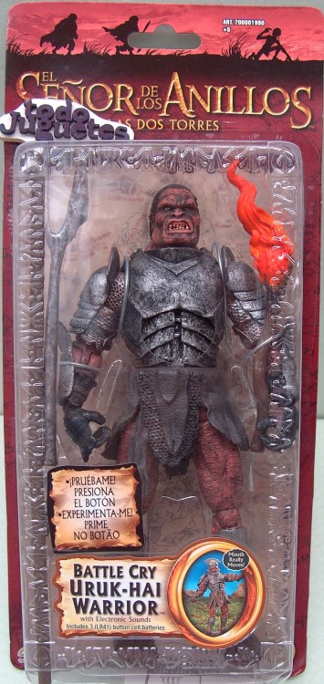 El Señor de los Anillos - Las Dos Torres : Uruk-Hai Warrior Battle Cry (Toy Biz 1990D))