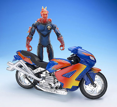 Fantastic 4 - Vehiculos : La Antorcha Humana y Moto de Fuego (Toy Biz 3103Ba))