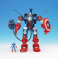 Mega Morphs - Capitán América (Toy Biz 3105B)